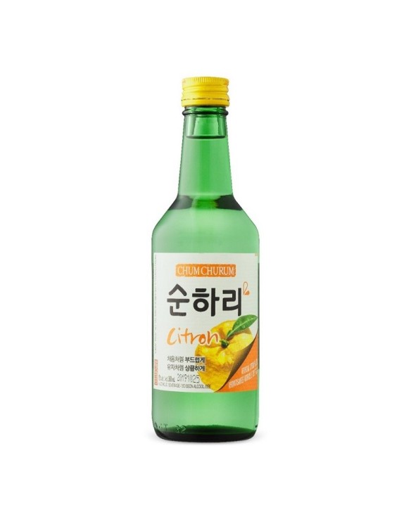 Vino de arroz sabor limon  Soju korea 360ml. Alc.12%