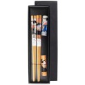 Set de 2 palillos y soportes "Geisha"