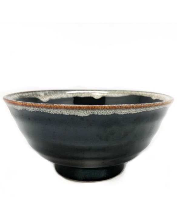 Cuenco de porcelana negro 18cm