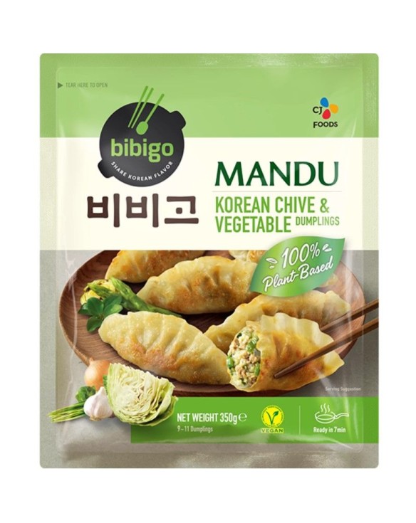 Mandu coreano de cebollín y verdura (BIBIGO) 350g
