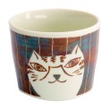 Taza de té color cobalto 8,5x7CM PORC.