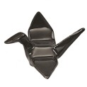 soporte de porcelana para palillos pajaro negro