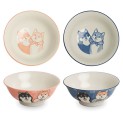 Cuenco "Shiba rosa/azul" (15x7cm)