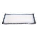 Plato rectangular de porcelana tajimi blanco 13cm