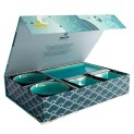 Set vajilla de porcelana 8 piezas "verde turquesa"