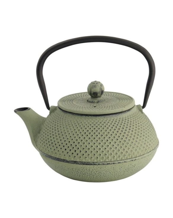 Tetera de hierro 0,8L "puntos verdes"