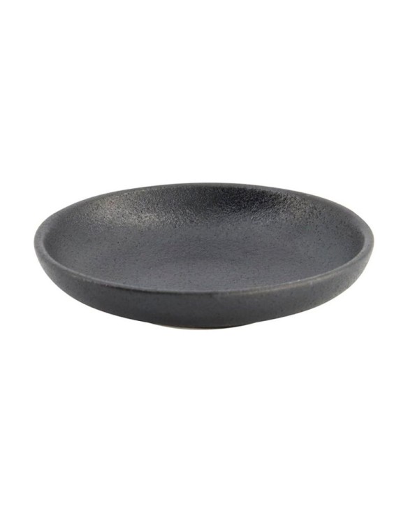 Plato redondo para salsa "Yuzu negro" (10cm)
