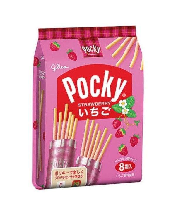 Palitos chocolate fresa 8packs (POCKY) 93.6g