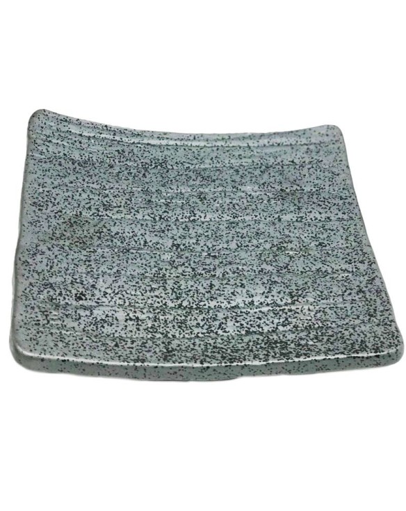 Plato cuadrado de porcelana gafito 16cm