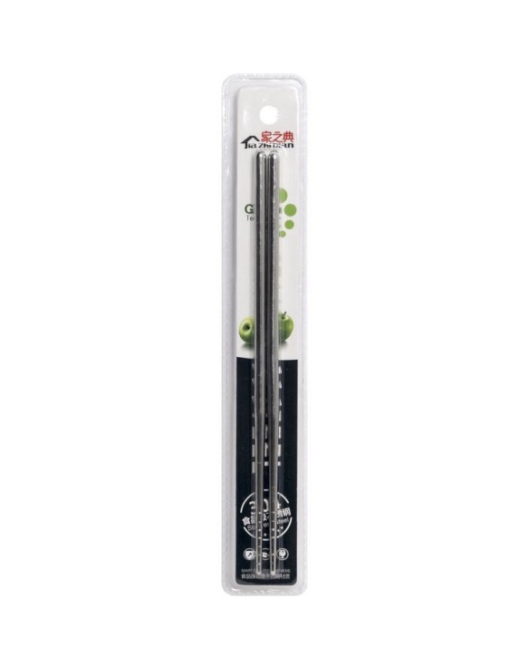 Palillos inoxidables 22,5cm liso 1pares