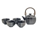 Set para té de porcelana "Grafito-negro"