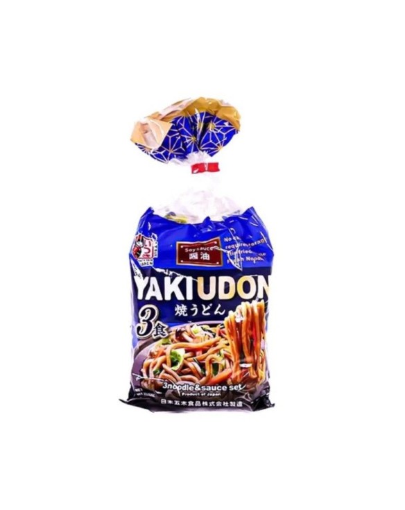 Tallarines yaki udon fresco con salsa de soja 3pc (ITSUKI) 678g
