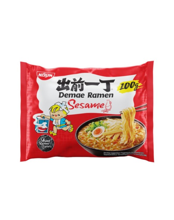 Tallarines instantaneos con sesamo  nissin 100g