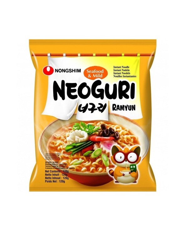 Tallarines instantaneos neoguri sabor a marisco picante nongshim 120g