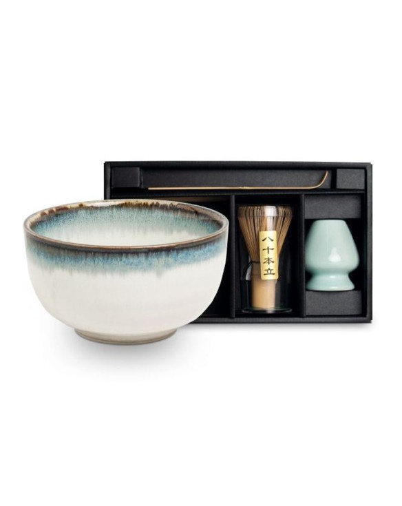 Set para té en cuenco 13x7cm escobilla, soporte y cuchara Aurora