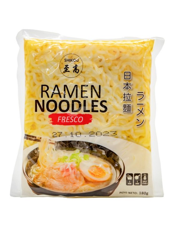 Fideos Shikou para Ramen Frescos 180g