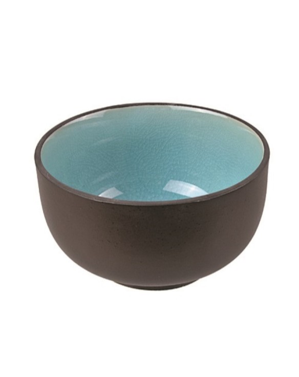 Cuenco de porcelana glassy turquesa 7,5cm