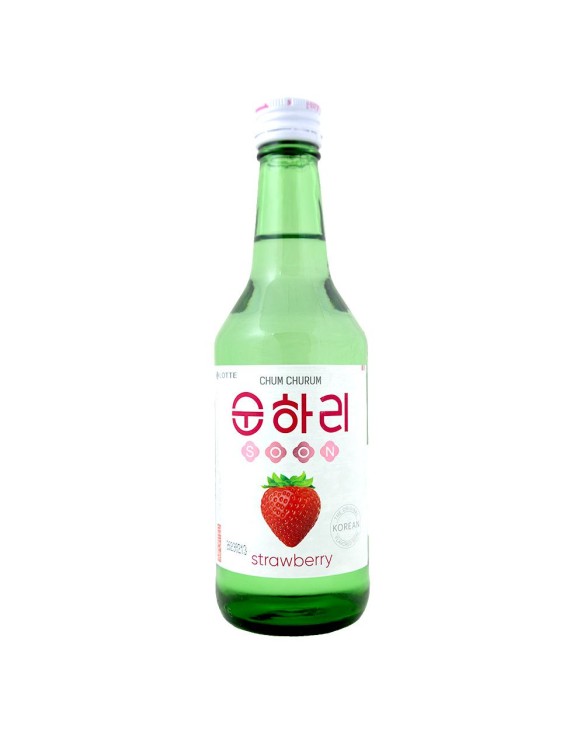 Vino soju sabor a fresa (LOTTE) 350ml (Alc.12%)