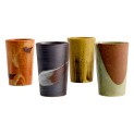 SET 4 TAZAS DE TÉ PORC. 5,5x8,5cm "Craft"