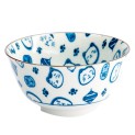 Cuenco con estampado de gato azul 13x7CM PORC.