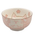 Cuenco de porcelana gato rosa 7cm