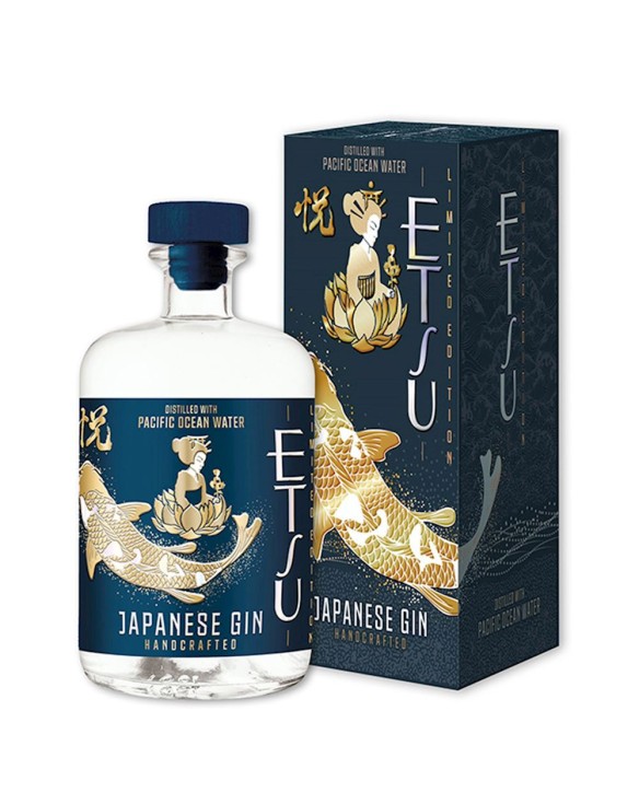 Ginebra pacific ocean water con estuche Etsu  edition limitada 70cl Alc.45%