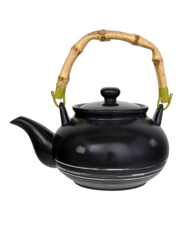 Tetera de porcelana 1L black maru