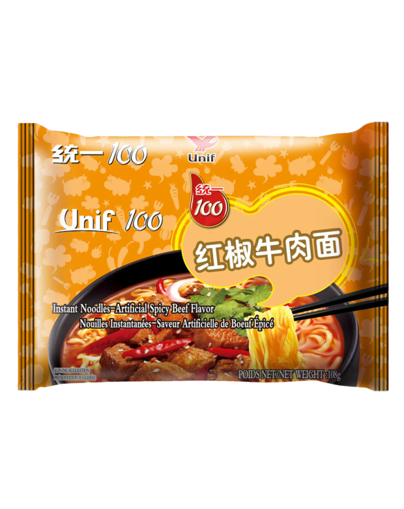 Ramen de fideos sabor ternera picante tongyi 108g