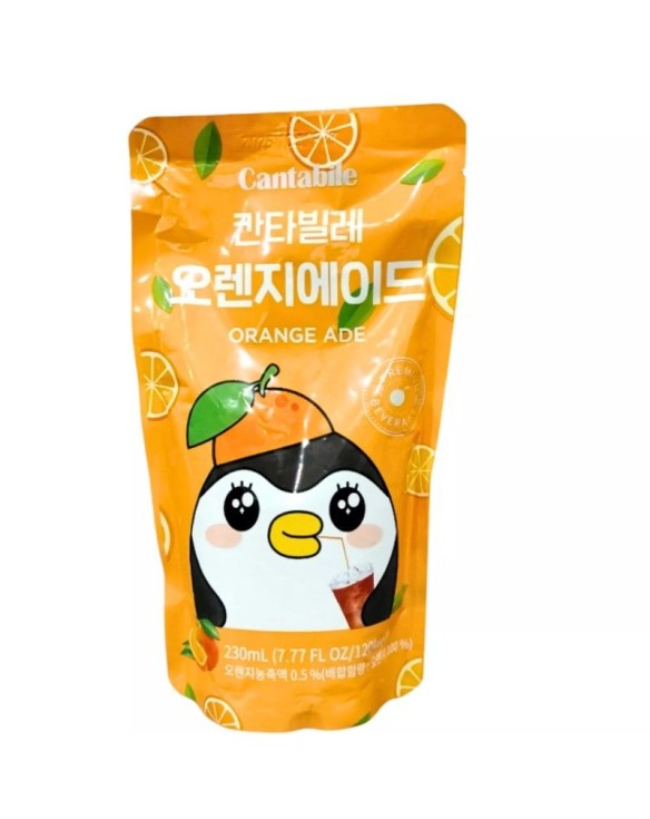 Bebida Cantabile Coreana sabor Naranja 230ml