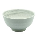 Cuenco de porcelana blanco gris 9cm