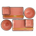 Set vajilla de porcelana 8 piezas "rosa"