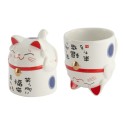 Taza de té de porcelana 10cm "gato azul"