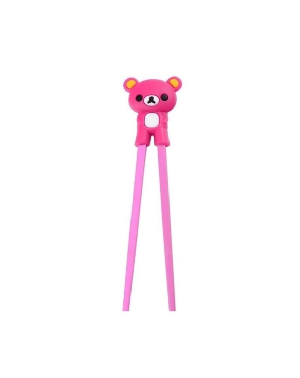 Palillo de aprendizaje 22cm oso rosa