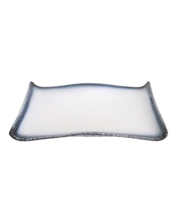 Plato rectangular de porcelana tajimi blanco 22cm