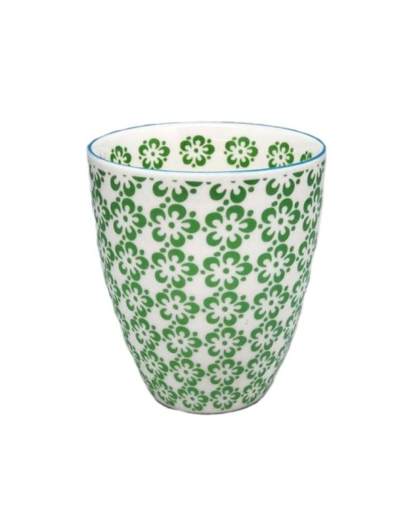 Taza de té 8,7x9,8cm. "flor verde"