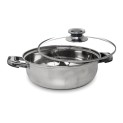 Olla para hotpot 2 divisiones tapa cristal 28cm