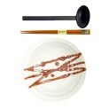 Set "Shirahagi": 1 Cuenco 20x7cm, Palillos y Cuchara