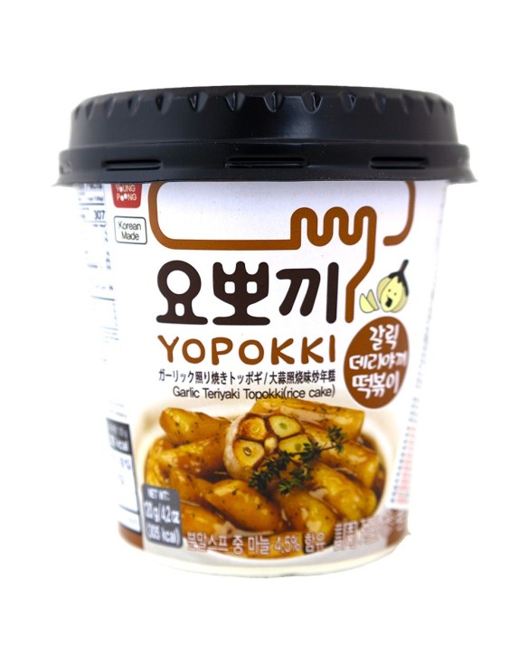 Pastel de Arroz Yopokki con Ajo Coreano en Cup 120g
