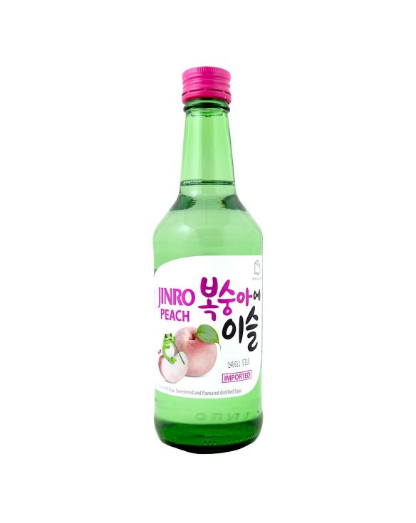 Vino soju de melocotón (JINRO) 360ml Corea (Alc.13%)