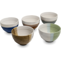 Set de 5 cuencos de porcelana 7cm"Zen"