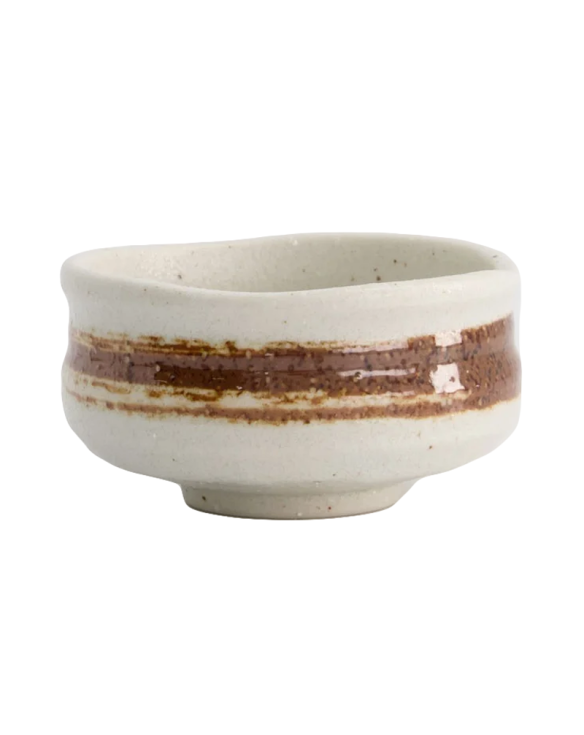 Cuenco de porcelana para té beig 4cm