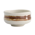 Cuenco de porcelana para té beig 4cm