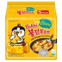 Pack de tallarines BULDAK Samyang sabor Queso 5 Paquetes