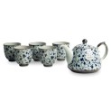 Set para té de porcelana "Flores-azules"