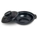 Cazuela de barro negra con 2 asas 18cm