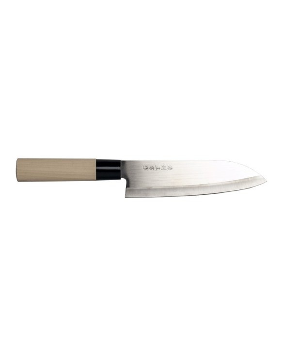 Cuchillo santoku de acero inoxidable 17cm
