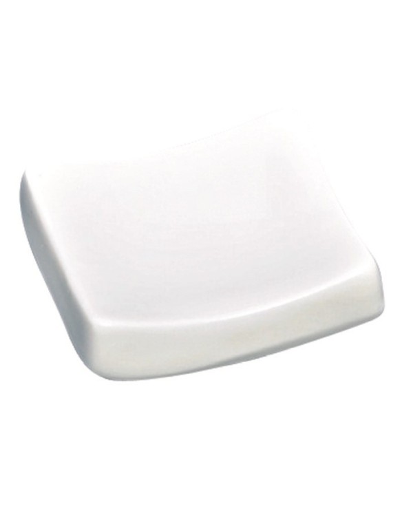 soporte de porcelana para palillos cuadrado blanco