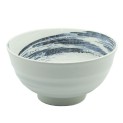 Cuenco de porcelana blanco azul 7,8cm