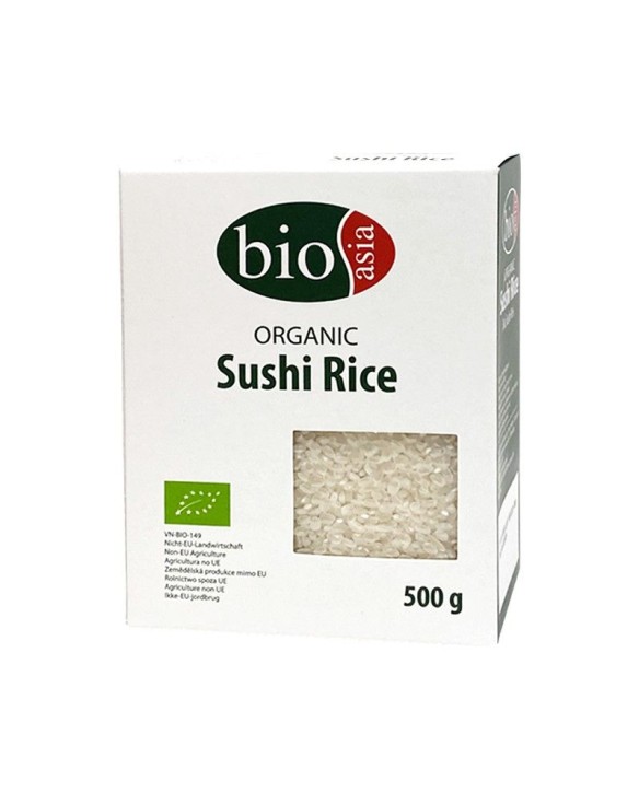 Arroz para sushi redondo BIO (BIOASIA) 500g