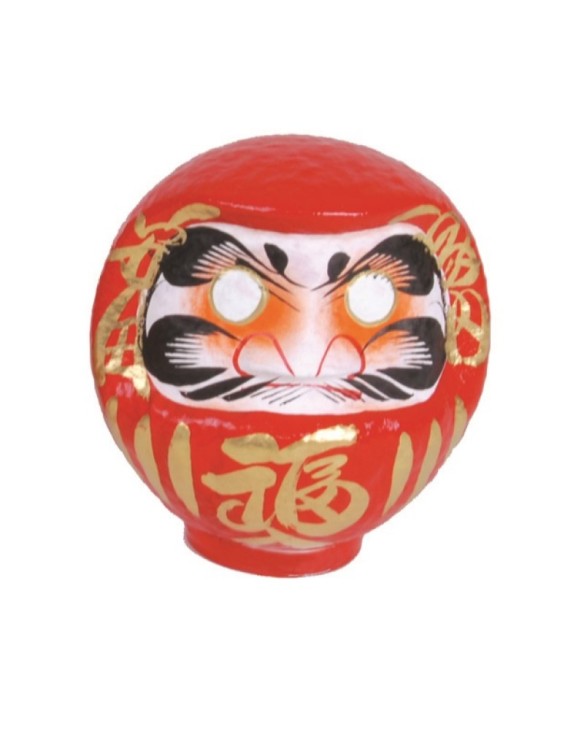 Figura Daruma 17,5cm. "rojo"